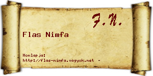 Flas Nimfa névjegykártya